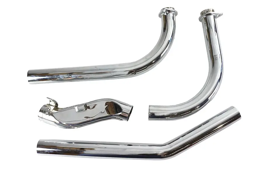 Shovelhead Upsweep Exhaust Header Set Chrome - V-Twin Mfg. 1