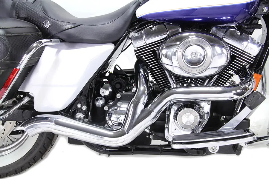 Chrome 2:1 Exhaust Header Set - V-Twin Mfg. 1