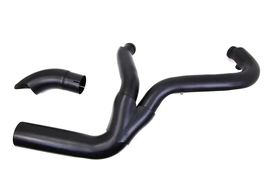 2 Into 1 Exhaust Header Set Black - V-Twin Mfg. 1