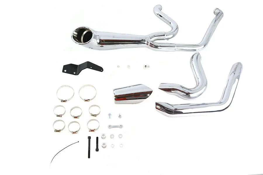 M8 2:1 Exhaust Header Set Chrome - V-Twin Mfg. 1