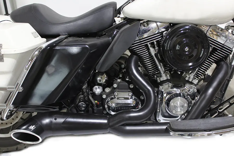 2:1 Exhaust Header Set Black - V-Twin Mfg. 1