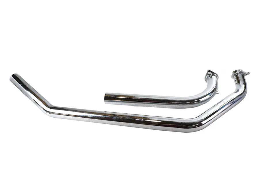 Shovelhead Upsweep Header Pipe Set Chrome - V-Twin Mfg. 1