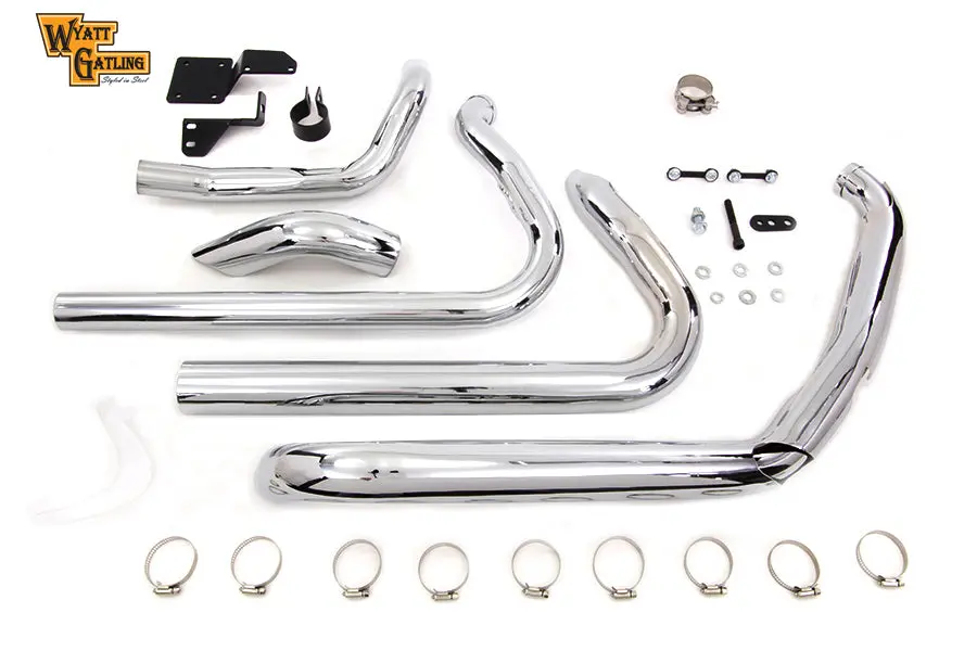 Wyatt Gatling Dresser True Dual Exhaust Set - V-Twin Mfg. 1