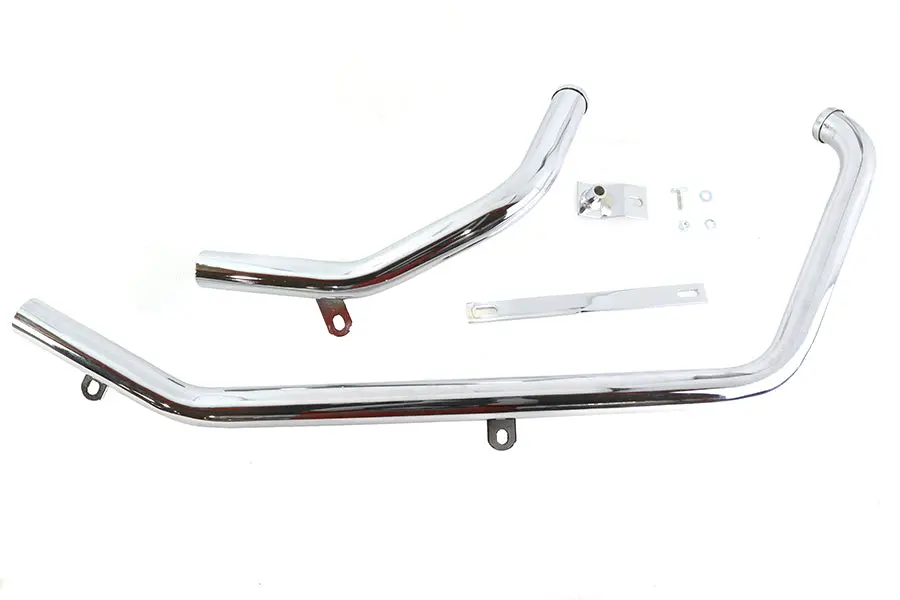 Exhaust Header Set Chrome - V-Twin Mfg. 1