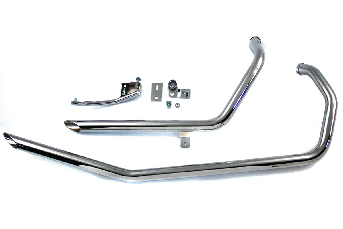 Exhaust Drag Pipe Set Slash End - V-Twin Mfg. 1