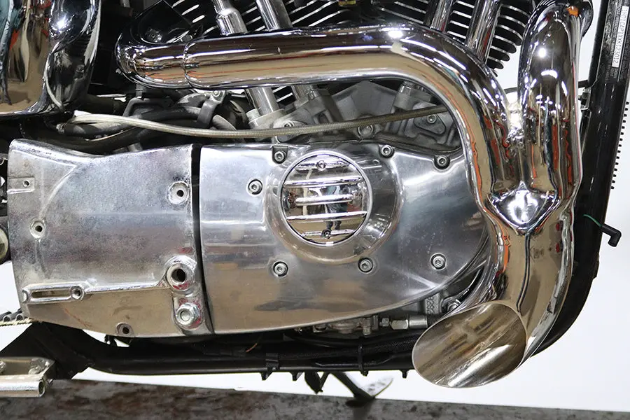 Sportster Flame Thrower Header Set Chrome - V-Twin Mfg. 1