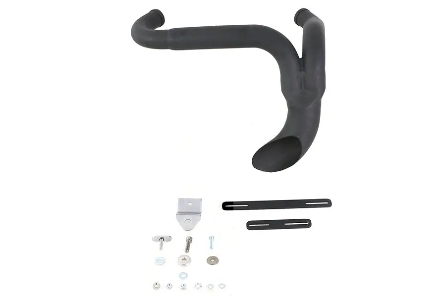 Sportster Flame Thrower Header Set Black - V-Twin Mfg. 1