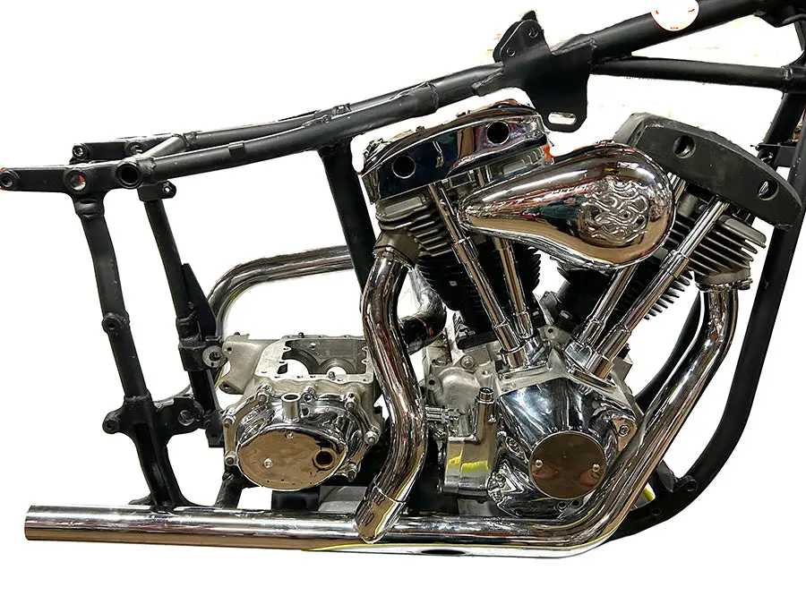 Dual Crossover Chrome Exhaust System - V-Twin Mfg. 1