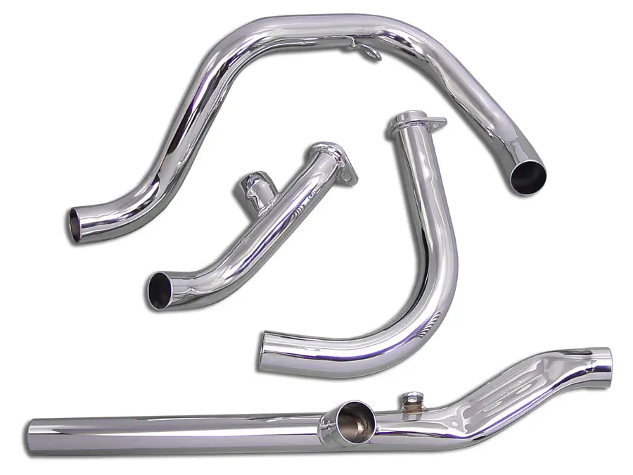 Dual Crossover Chrome Exhaust System - V-Twin Mfg. 1