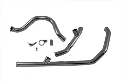 Dual Crossover Exhaust System Chrome - V-Twin Mfg. 1