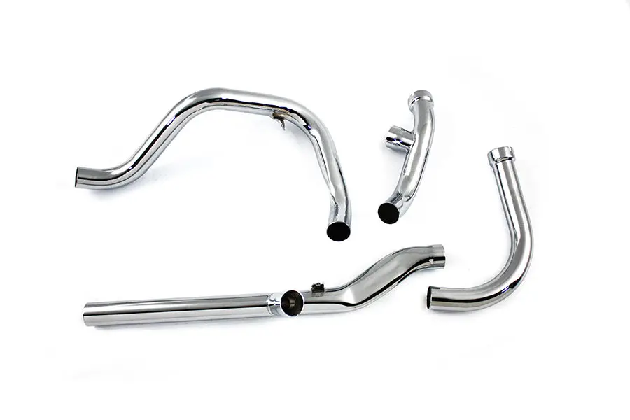 Dual Crossover Chrome Exhaust System - V-Twin Mfg. 1