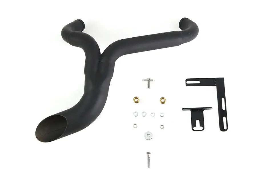 Wyatt Gatling Ground Pounder Exhaust System Black - V-Twin Mfg. 1