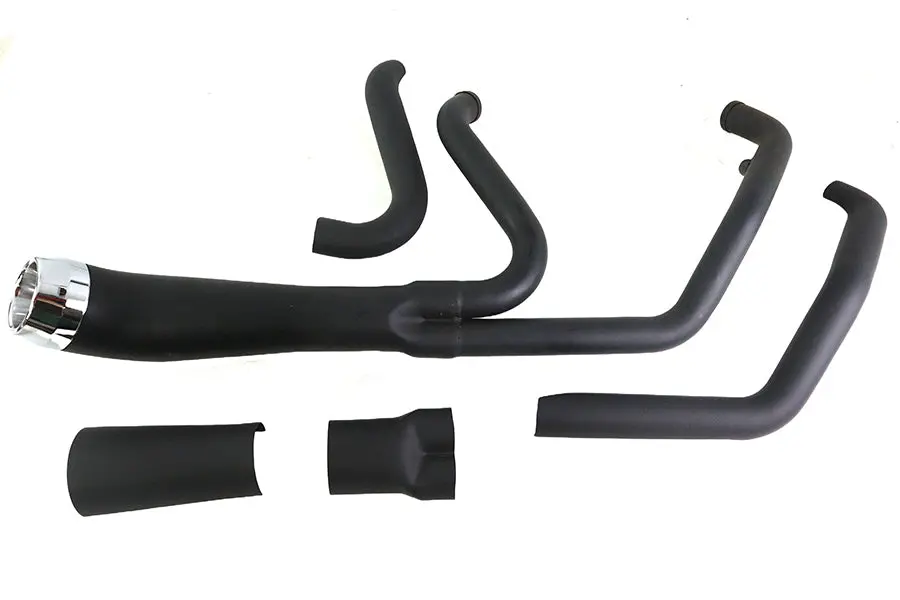 Cyclone 1-3/4 Inch 2 Into 1 Exhaust Header Set Black - V-Twin Mfg. 1