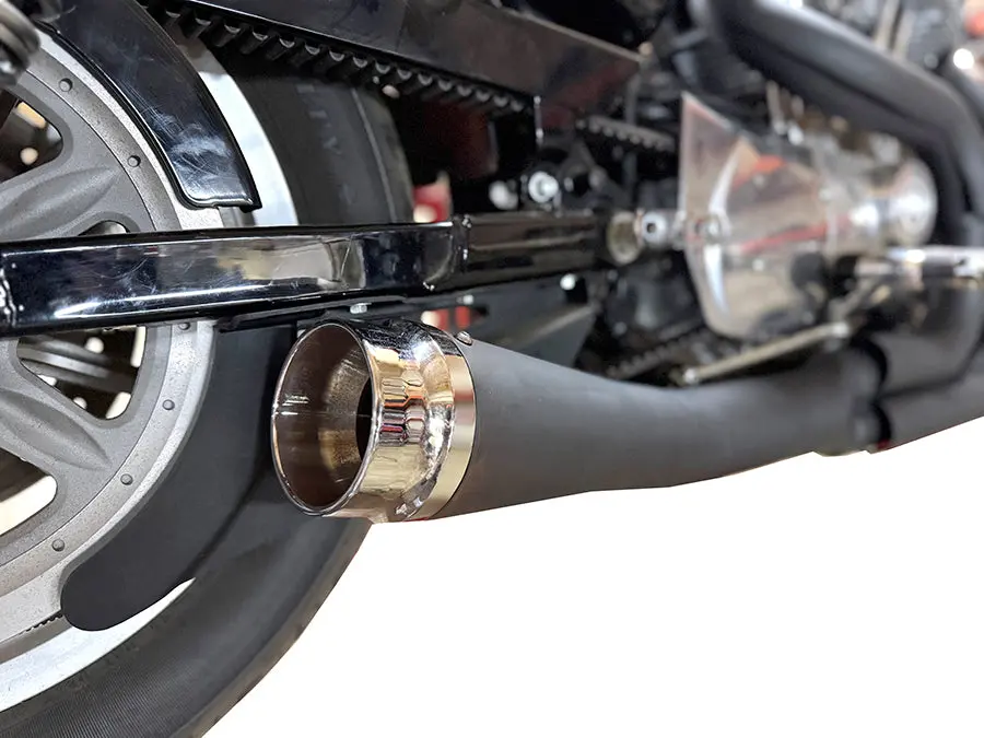 Sportster Holeshot 2:1 Exhaust Header System Black - V-Twin Mfg. 1