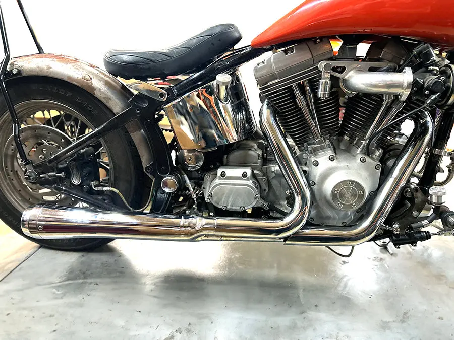 Wyatt Gatling Holeshot Exhaust Set Chrome - V-Twin Mfg. 1