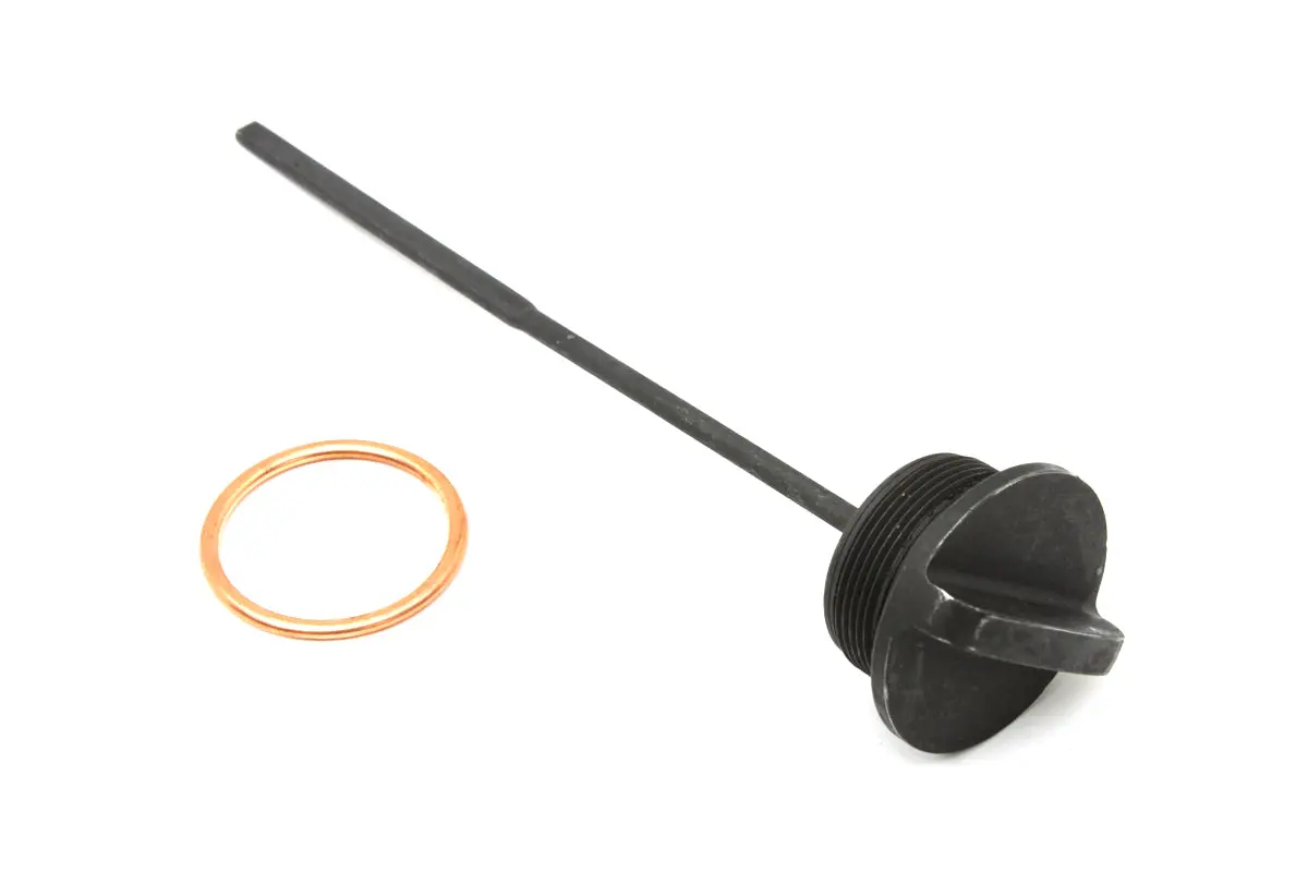 Parkerized Oil Tank Filler Cap And Gauge Kit - V-Twin Mfg. 1