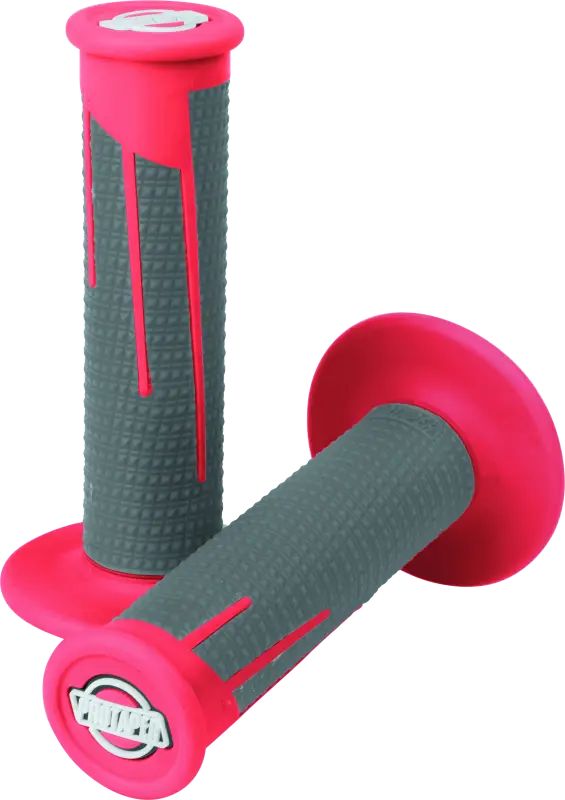 Protaper Full Diamond Clamp-On Grips - Red/Dark Gray 1
