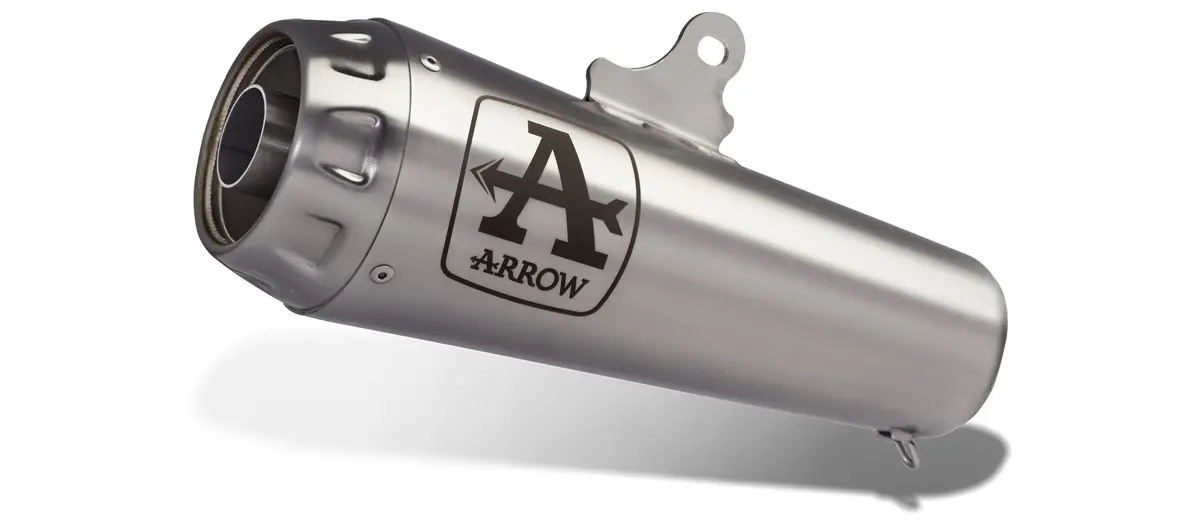 Arrow Suzuki Gsx-S 125 '17 Homologated Nichrom Dark Thunder Silencer With Welded Link Pipe For Arrow Collectors 71871Prn 1
