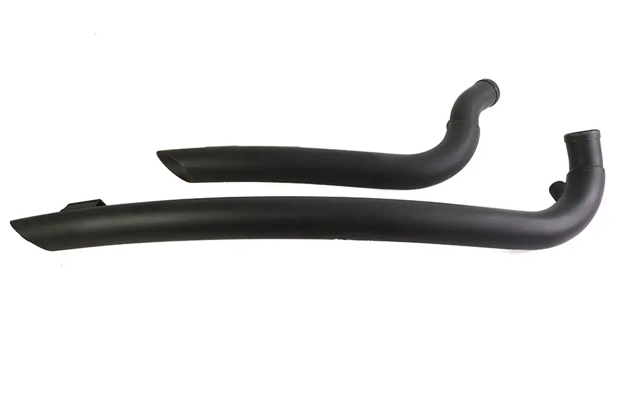 Curved Radius 2 Inch Drag Pipe Set Black - V-Twin Mfg. 1