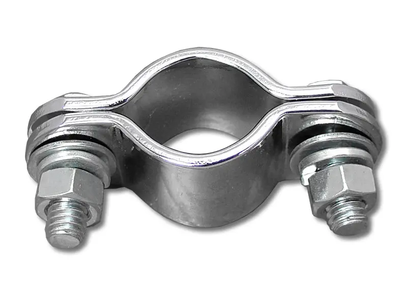Chrome 1 Inch Frame Exhaust Clamp - V-Twin Mfg. 1