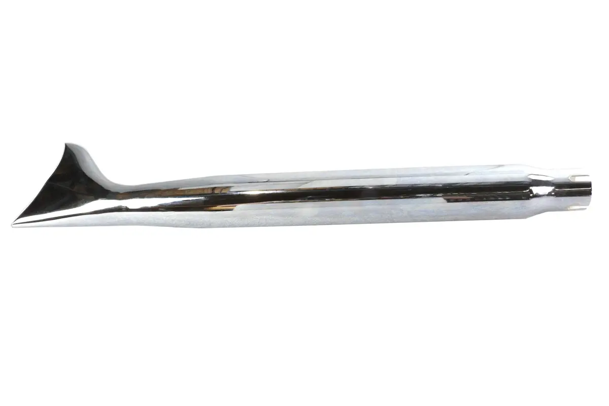 Chrome Tapered Fishtail Muffler 27 Inch - V-Twin Mfg. 1
