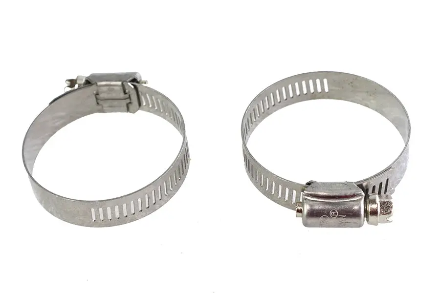Exhaust Pipe Heat Shield Worm Clamp Set - V-Twin Mfg. 1