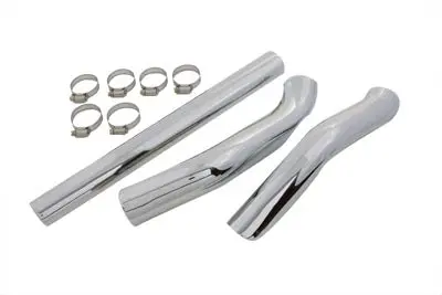 2 Into 1 Exhaust Heat Shield Set - V-Twin Mfg. 1