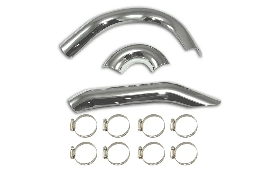 Dual Exhaust Pipe Heat Shield Set - V-Twin Mfg. 1