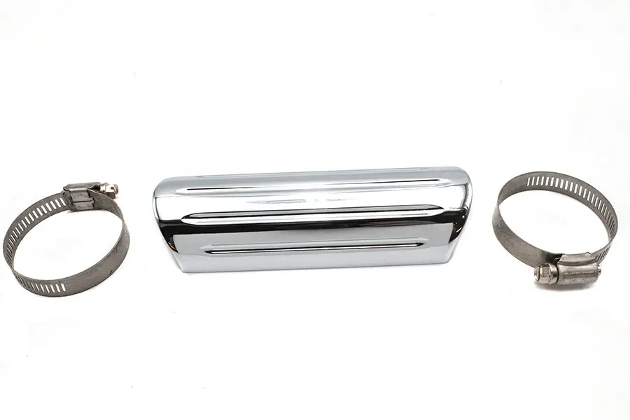 Exhaust Heat Shield Grooved Style - V-Twin Mfg. 1