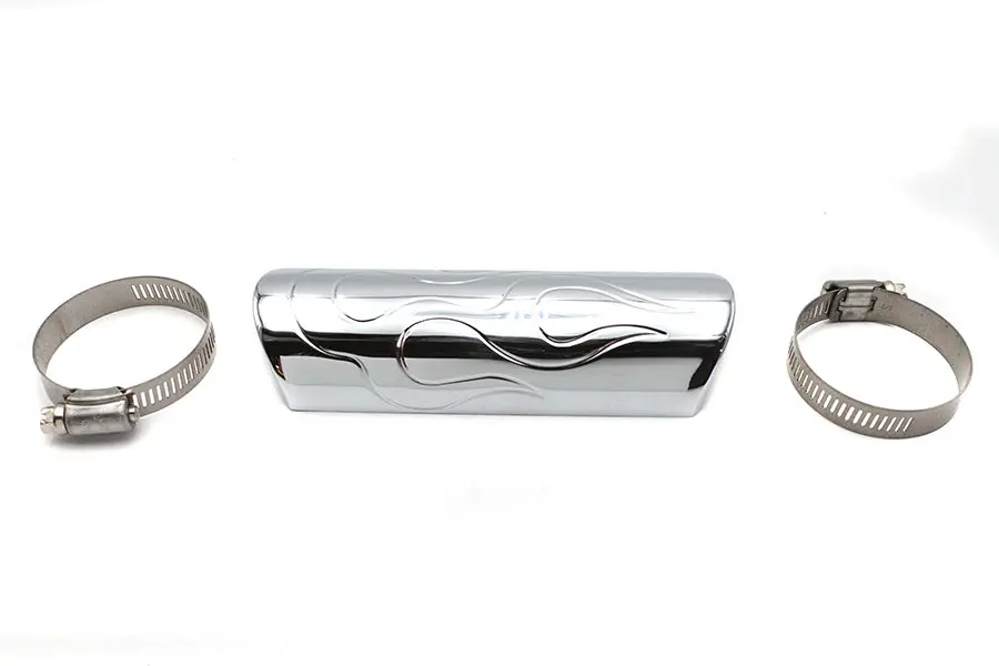 Exhaust Heat Shield Flame Style - V-Twin Mfg. 1