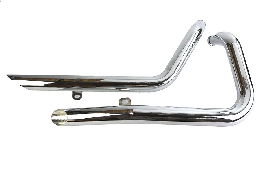 Exhaust Drag Pipe Set Side Slash Style - V-Twin Mfg. 1
