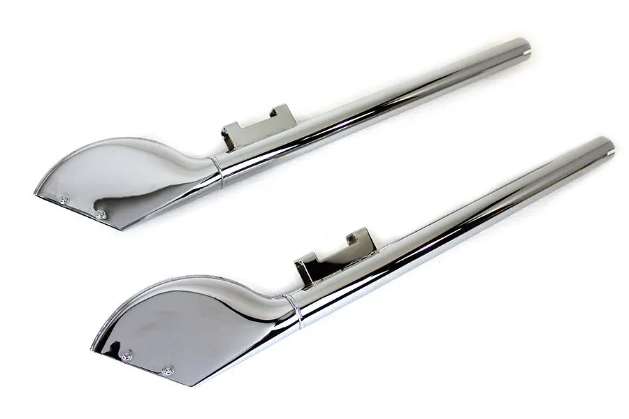Batique Style Exhaust Tube Set Chrome - V-Twin Mfg. 1