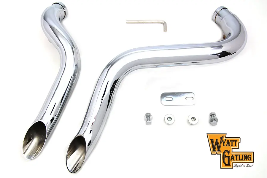 Wyatt Gatling Down Draft Exhaust Header Set - V-Twin Mfg. 1