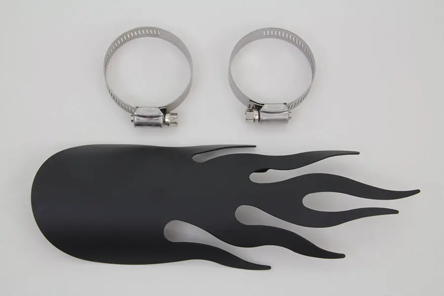 Black Flame Heat Shield - V-Twin Mfg. 1