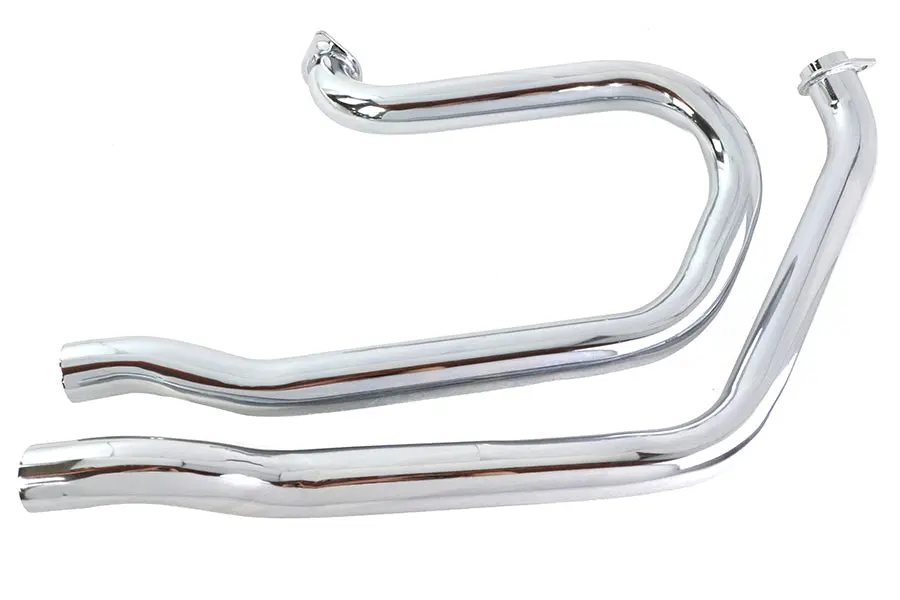 Alphabet Fx-Fxe Exhaust Header Set Chrome - V-Twin Mfg. 1