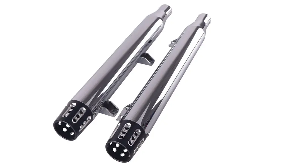 Indian Slip On Muffler Set Chrome - V-Twin Mfg. 1