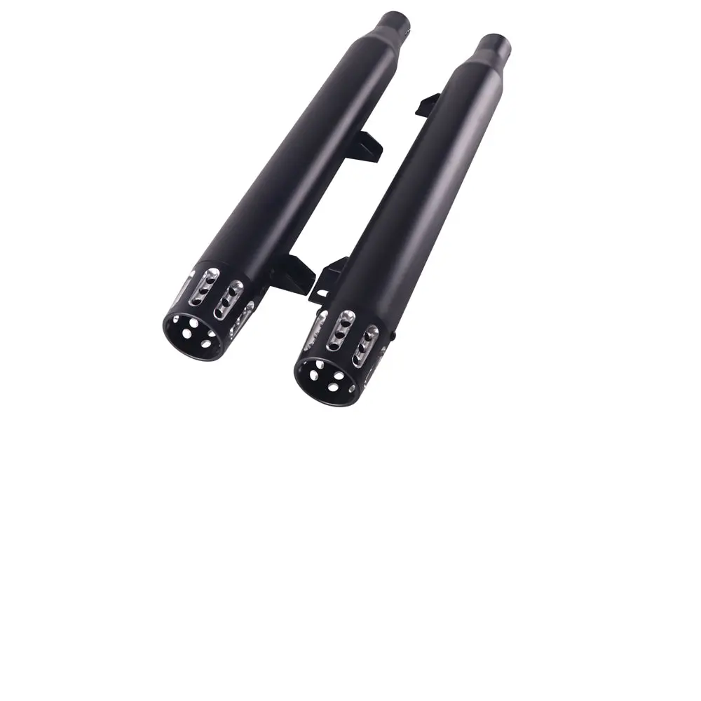 Indian Slip On Muffler Set Black - V-Twin Mfg. 1