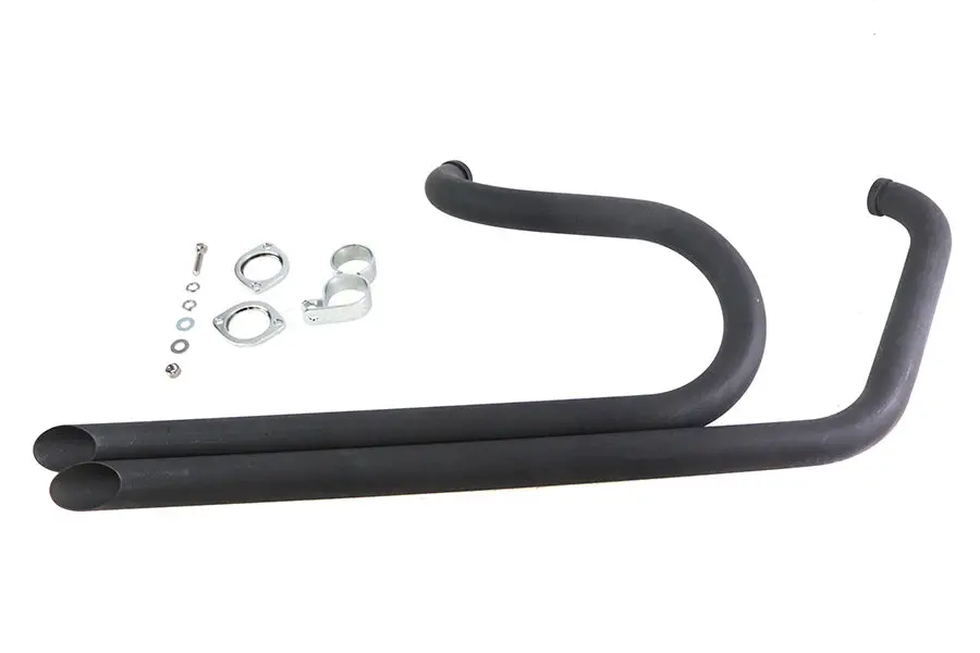 Side By Side Drag Pipe Set Black - V-Twin Mfg. 1