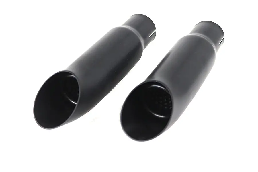 Black Mini Exhaust Tip Set - V-Twin Mfg. 1