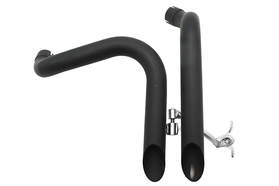 Ironhead Laf Exhaust Header Set Black - V-Twin Mfg. 1