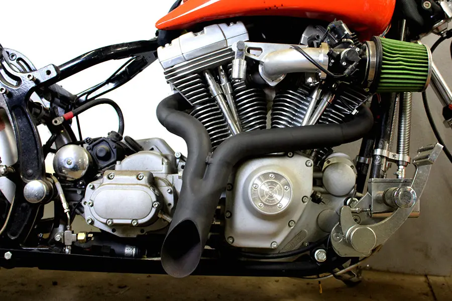 Wyatt Gatling  Inchy Inch Exhaust Pipe Header Black - V-Twin Mfg. 1