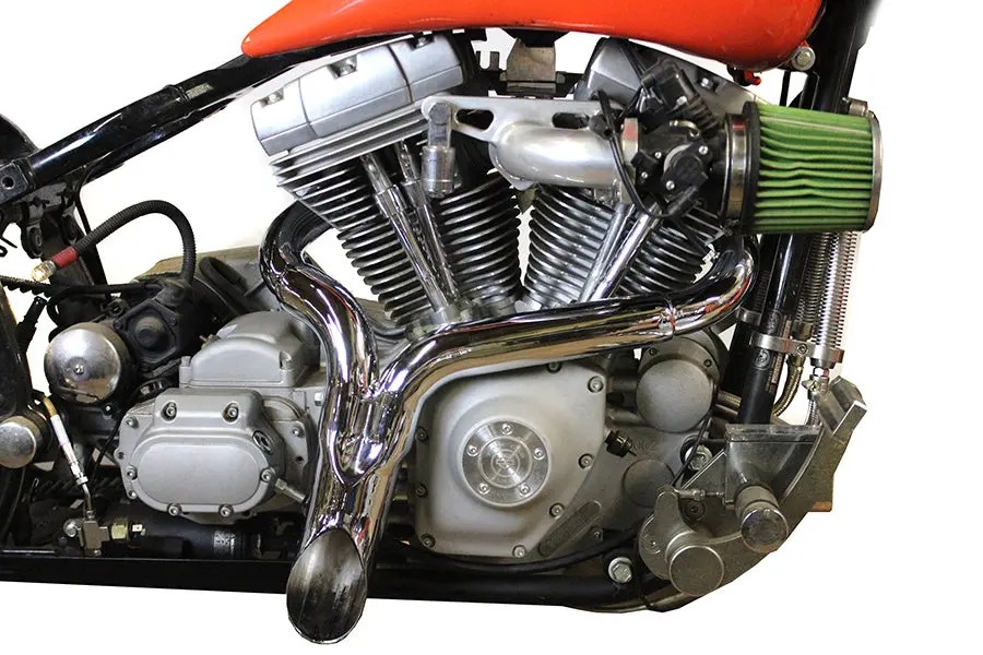 Wyatt Gatling  Inchy Inch Exhaust Pipe Header Chrome - V-Twin Mfg. 1