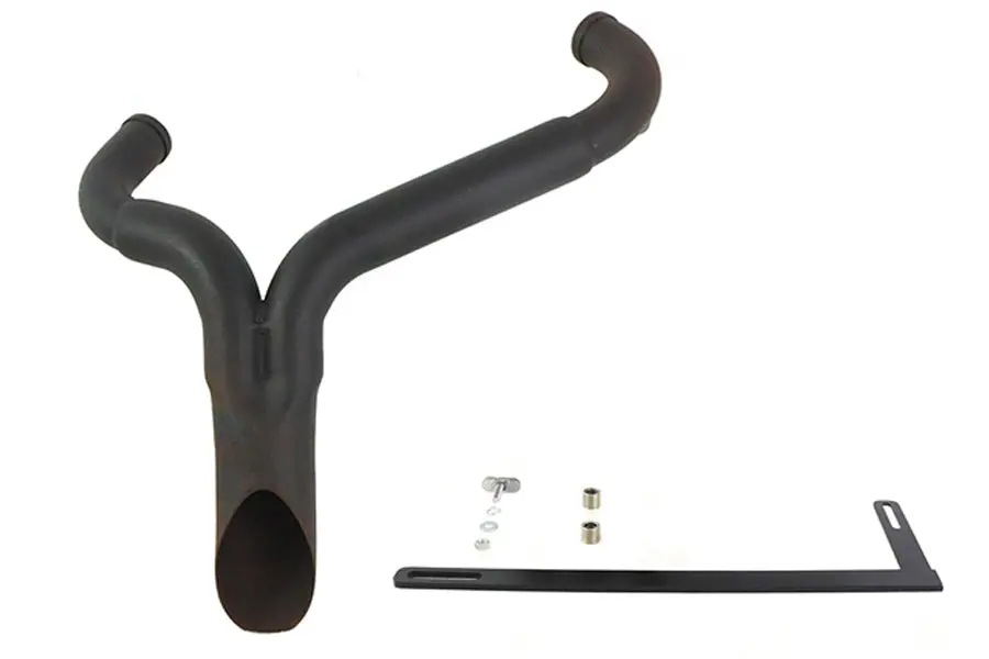 Wyatt Gatling  Inchy Inch Exhaust Pipe Header Black - V-Twin Mfg. 1