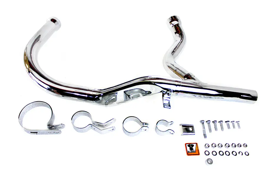 Panhead Exhaust Header Kit Chrome - V-Twin Mfg. 1