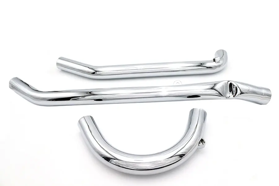 Ul Upsweep Exhaust Header Set Chrome - V-Twin Mfg. 1