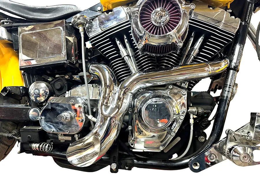 Wyatt Gatling Fxd Ground Pounder Chrome - V-Twin Mfg. 1