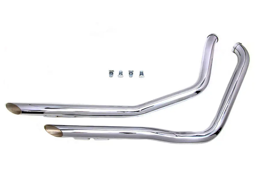 Drag Pipe Set Chrome - V-Twin Mfg. 1