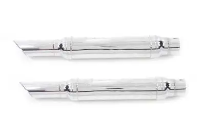 Replica Muffler Set With Slash Cut Ends - V-Twin Mfg. 1