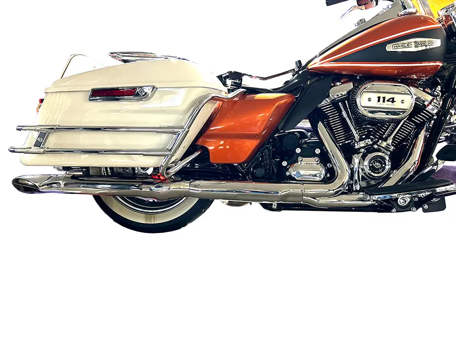Turn Out Muffler Set Classic 1967 Style Chrome - V-Twin Mfg. 1