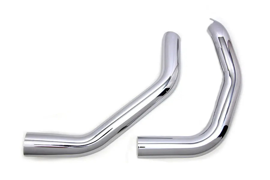 Plain Heat Shield Set Chrome - V-Twin Mfg. 1